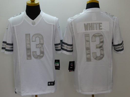Men's Chicago Bears Kevin White #13 White Game Jersey1