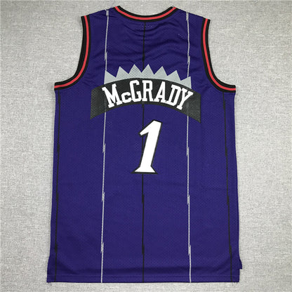 Men's Toronto Raptors Tracy McGrady Purple 1998-99 Hardwood Classics Swingman Jersey1