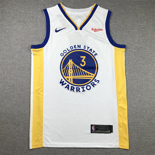 Men's Golden State Warriors Chris Paul #3 White Fast Break Player Jersey1 - Association Edition