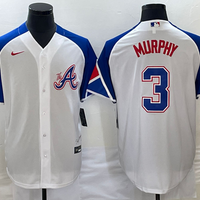 Men's Atlanta Braves Dale Murphy #3 White 2023 City Connect Replica Player Jersey1