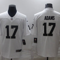 Men's Las Vegas Raiders Davante Adams #17 White Game Player Jersey1