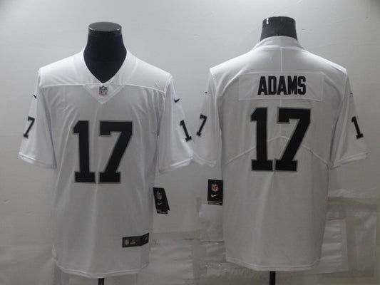 Men's Las Vegas Raiders Davante Adams #17 White Game Player Jersey1