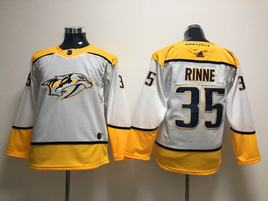 Men's Nashville Predators Pekka Rinne #35 White Breakaway Jersey1