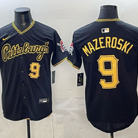 Men's Pittsburgh Pirates Bill Mazeroski #9 Black Alternate Limited Jersey