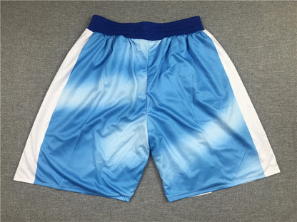 Men's Brooklyn Nets Blue Basketball Shorts1