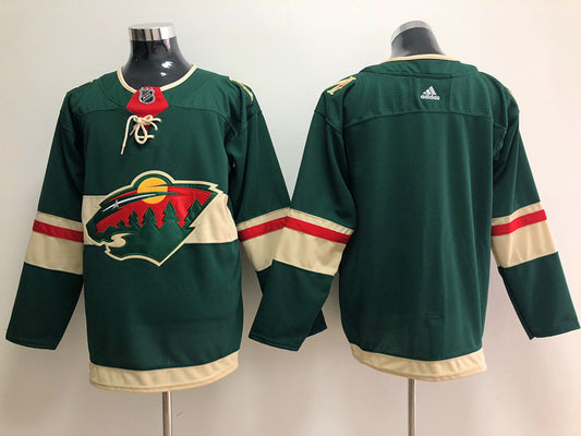 Men's Minnesota Wild Green Breakaway Home Blank Jersey1