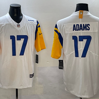Men's Los Angeles Rams Davante Adams #17 White Game Player Jersey1