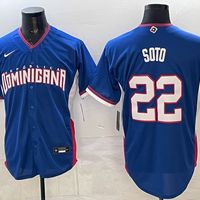 Men's Dominican Republic Baseball Juan Soto #22 Royal 2026 World Baseball Classic Stadium Jersey