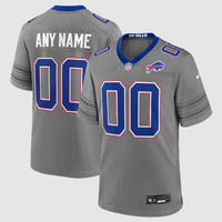 Men's Buffalo Bills Gray Nickel City Custom Game Jersey
