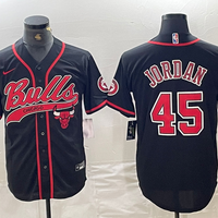 Men's Chicago Bulls Michael Jordan #45 Black Limited Player Jersey