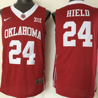 Men's Oklahoma Sooners Buddy Hield #24 Crimson Player Game Jersey