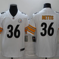 Men's Pittsburgh Steelers Jerome Bettis #36 White Game Jersey1