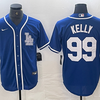 Men's Los Angeles Dodgers Joe Kelly #99 Blue Limited Player Jersey1