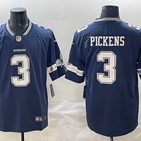 George Pickens #3 Dallas Cowboys Navy Game Jersey - JerseysFreak