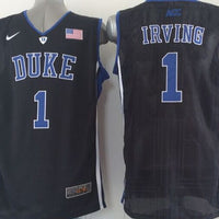 Men's Duke Blue Devils Kyrie Irving #1 Black Player Jersey