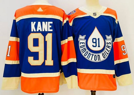 Men's Edmonton Oilers Evander Kane #91 Blue Game Jersey1