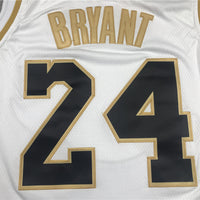 Men's Los Angeles Lakers Kobe Bryant #24 White Swingman Jersey1