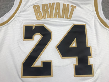 Men's Los Angeles Lakers Kobe Bryant #24 White Swingman Jersey1