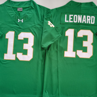 Men's Norte Dame Fighting Irish Riley Leonard #13 Green Game Jersey