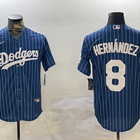 Men's Los Angeles Dodgers Enrique Hernandez #8 Blue Player Jersey1