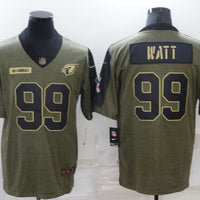 Men's Arizona Cardinals J.J. Watt #99 Brown Game Jersey1