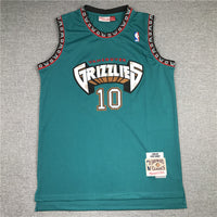 Men's Memphis Grizzlies Mike Bibby #10 Green Classics Swingman Jersey1