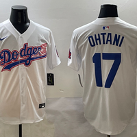 Men's Los Angeles Dodgers Shohei Ohtani #17 White Team Game Jersy