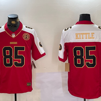 Men's San Francisco 49ers George Kittle #85 Scarlet Game Player Jersey1