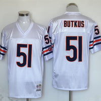 Men's Chicago Bears Dick Butkus Mitchell & Ness White Legacy Replica Jersey1