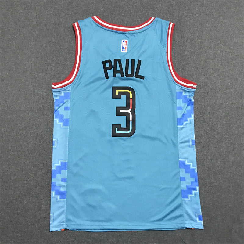 Men's Phoenix Suns Chris Paul #3 Turquoise 2022/23 Swingman Jersey1 - City Edition