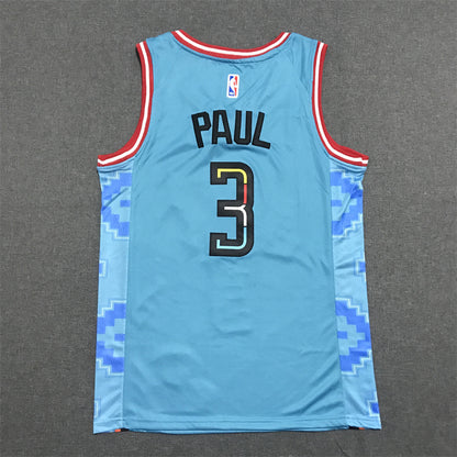 Men's Phoenix Suns Chris Paul #3 Turquoise 2022/23 Swingman Jersey1 - City Edition