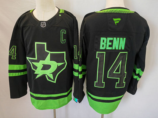 Men's Dallas Stars Jamie Benn #14 Fanatics Black Alternate Premium Jersey