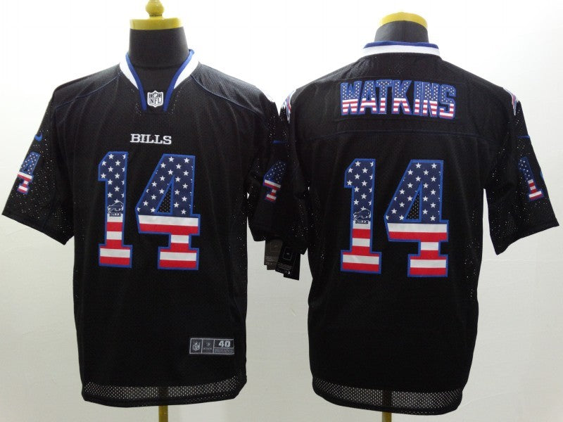 Men's Buffalo Bills Sammy Watkins #14 Black Game Jersey1