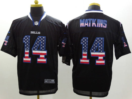 Men's Buffalo Bills Sammy Watkins #14 Black Game Jersey1