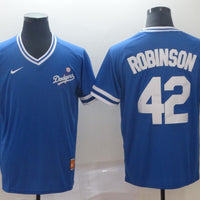 Men's Los Angeles Dodgers Jackie Robinson #42 Blue Game Player Jersey1
