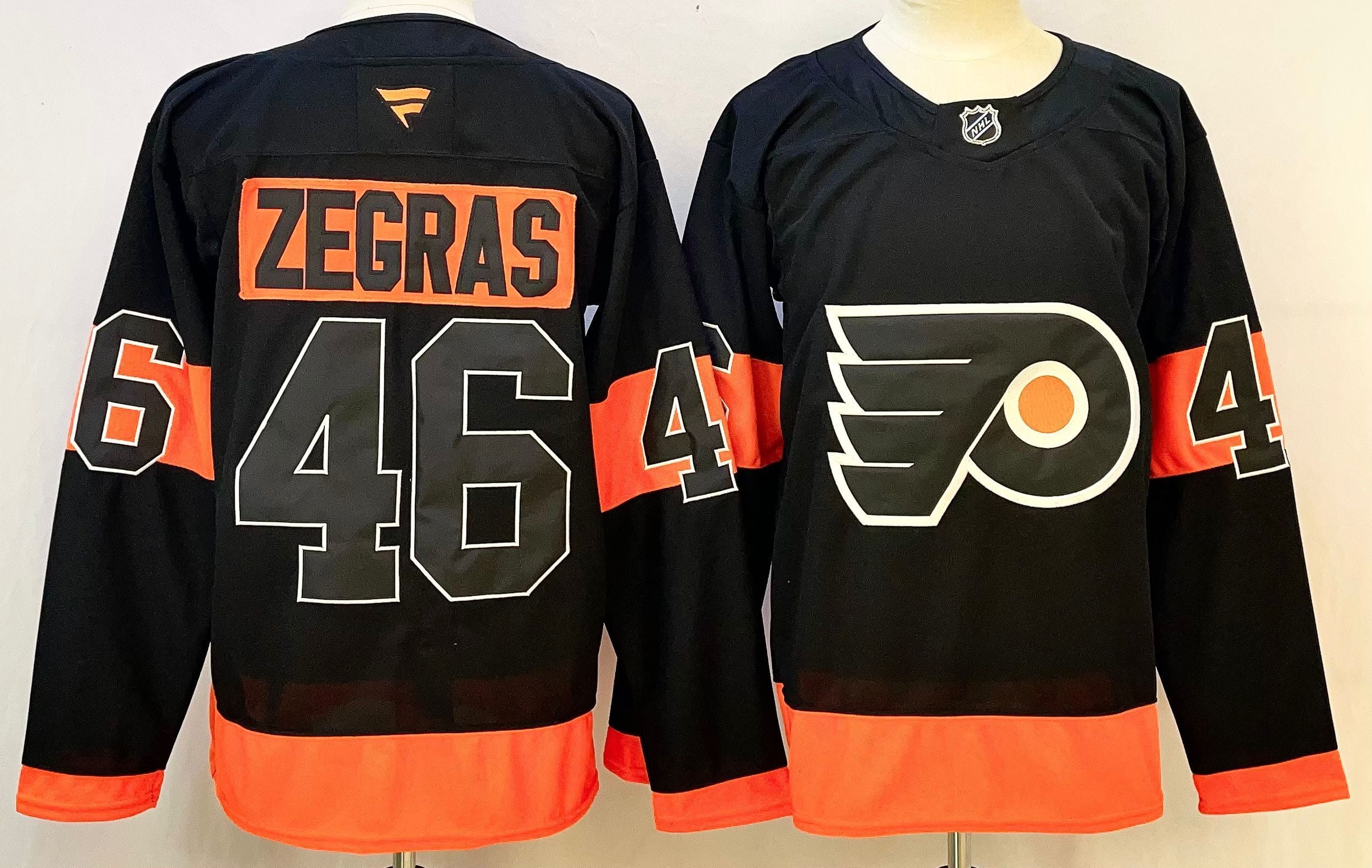 Men's Philadelphia Flyers Trevor Zegras #46 Black Breakaway Jersey