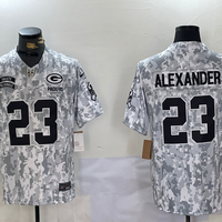 Men's Green Bay Packers Jaire Alexander #23 Arctic Camo 2024 Salute to Service Limited Jersey1