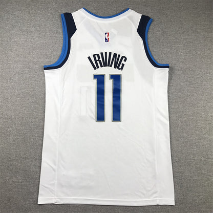 Men's Dallas Mavericks Kyrie Irving #11 White Fastbreak Jersey1 - Association Edition