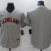 Men's Cleveland Guardians Gray Road Authentic Blank Jersey1