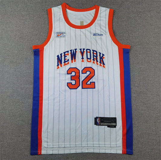 Men's New York Knicks Karl-Anthony Towns #32 White 2024/25 Swingman Player Jersey1 - City Edition