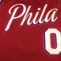 Men's Philadelphia 76ers Tyrese Maxey Red Fastbreak Replica Player Jersey1
