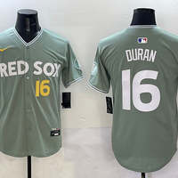 Men's Boston Red Sox Jarren Duran #16 Gray 2025 City Connect Limited Player Jersey
