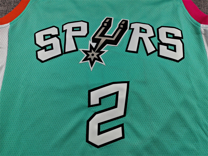 Men's San Antonio Spurs Dylan Harper #2 Turquoise 2022/23 Swingman Jersey - City Edition