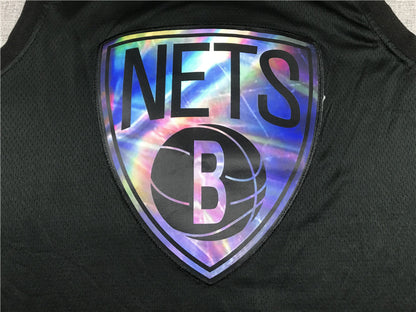 Men's Brooklyn Nets Kyrie Irving #11 Black Swingman Player Jersey1