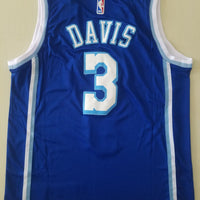 Men's Los Angeles Lakers Anthony Davis Blue #3 NBA Swingman Jersey1