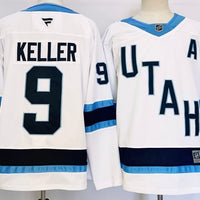 Men's Utah Mammoth Clayton Keller #9 Fanatics White Player Jersey