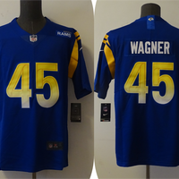 Men's Los Angeles Rams Bobby Wagner #45 Blue Game Jersey1