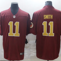 Men's Washington Commanders Alex Smith #11 Red Game Player Jersey1