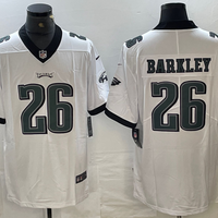 Men's Philadelphia Eagles Saquon Barkley #26 White Game Player Jersey1