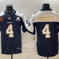 Dak Prescott #4 Dallas Cowboys Navy Game Team Jersey - JerseysFreak